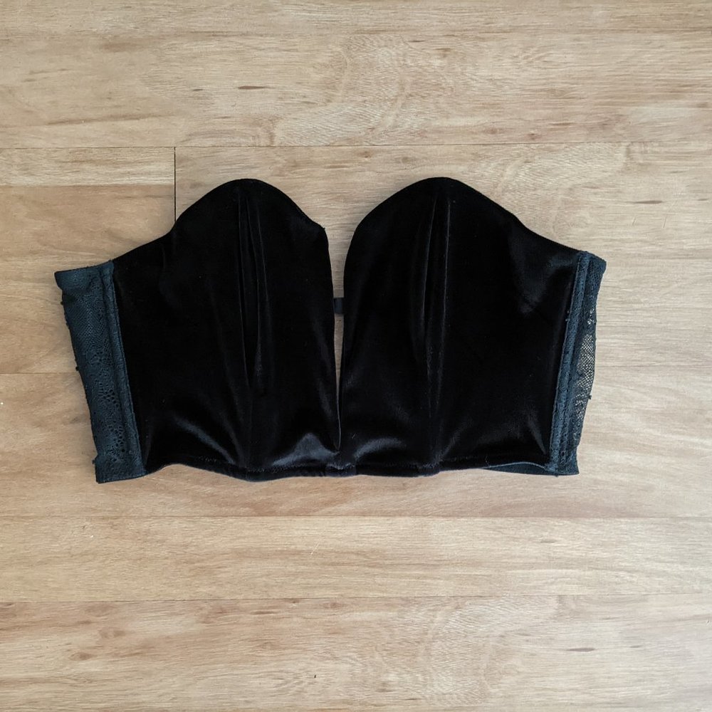 VICTORIA SECRET BLACK BUSTIER | NEVER WORN